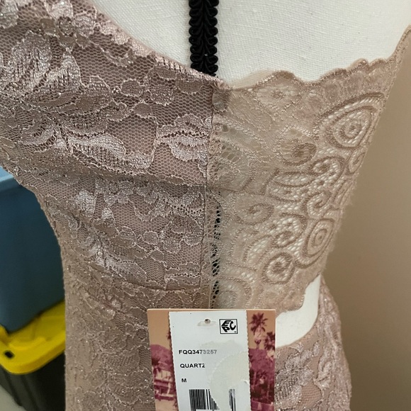 Emerald Sundae Women Spaghetti Strap Mini Body Con Dress color Quartz Size M - Picture 4 of 11